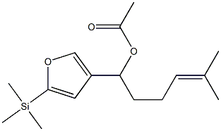 Acetic acid 1-[5-(trimethylsilyl)-3-furyl]-5-methyl-4-hexenyl ester