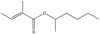 (E)-2-Methyl-2-butenethioic acid S-hexyl ester