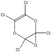 2,3,5,6-Tetrachloro-2,3-epoxy-2,3-dihydro-1,4-dioxin Structure