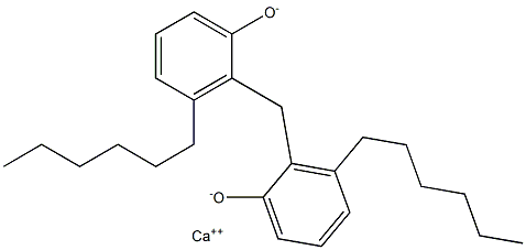 Calcium 2,2'-methylenebis(3-hexylphenoxide) Structure