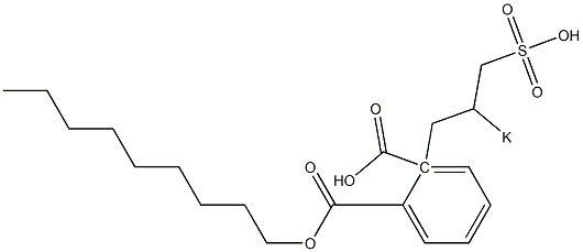 Phthalic acid 1-nonyl 2-(2-potassiosulfopropyl) ester Structure