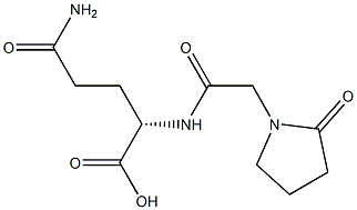 N2-[(2-Oxo-1-pyrrolidinyl)acetyl]-L-glutamine Structure