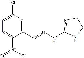 1-(2-Imidazolin-2-yl)-2-[(2-nitro-5-chlorophenyl)methylene]hydrazine Structure