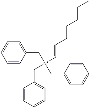(1-Heptenyl)tribenzylaminium 结构式