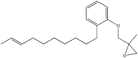 2-(8-Decenyl)phenyl 2-methylglycidyl ether Struktur
