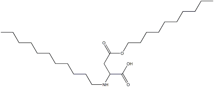 2-Undecylamino-3-(decyloxycarbonyl)propionic acid Struktur
