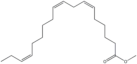 (6Z,9Z,15Z)-6,9,15-Octadecatrienoic acid methyl ester Struktur