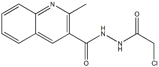 N'-(Chloroacetyl)-2-methylquinoline-3-carbohydrazide Struktur