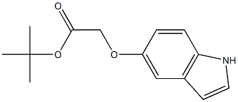 (1H-Indol-5-yloxy)-acetic acid tert-butyl ester Structure