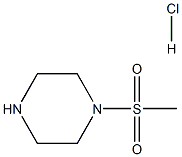 1-Methansulfonyl-piperazine hydrochloride 化学構造式