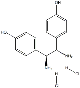 (S,S)-1,2-Bis(4-hydroxyphenyl)-1,2-ethanediamine dihydrochloride, 95%, ee 99% Structure