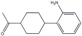 1-[4-(2-Aminophenyl)cyclohexyl]ethan-1-one 结构式