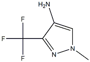 1-Methyl-3-trifluoromethyl-1H-pyrazol-4-ylamine 化学構造式
