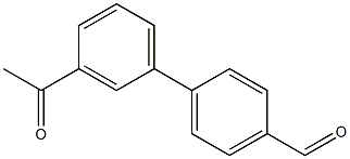 3'-Acetyl-biphenyl-4-carboxaldehyde 化学構造式
