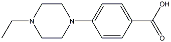 4-(4-ethylpiperazino)benzoic acid Structure