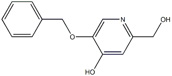 5-(Benzyloxy)-2-(hydroxymethyl)-4-pyridinol 化学構造式