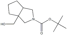 tert-butyl 3a-(hydroxymethyl)hexahydrocyclopenta[c]pyrrole-2(1H)-carboxylate Struktur