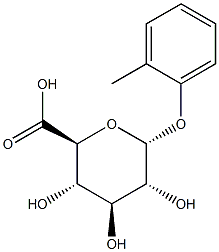 o-Cresol a-D-Glucuronide Structure