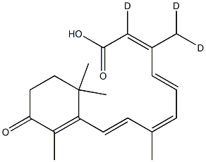 4-Keto 13-cis-Retinoic Acid-d3 Struktur