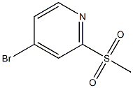 4-bromo-2-methylsulfonylpyridine 化学構造式