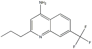 4-AMINO-7-TRIFLUOROMETHYL-2-PROPYLQUINOLINE, , 结构式