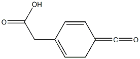 4-carbonylphenyacetic acid Struktur