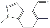 1,5-dimethyl-1H-indazole-4-carbaldehyde Struktur