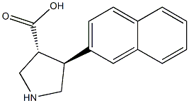 (3R,4S)-4-(naphthalen-2-yl)pyrrolidine-3-carboxylic acid Struktur