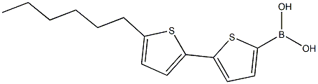 5-(5-hexylthiophen-2-yl)thiophene-2-boronic acid 结构式