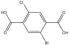 2-溴-5-氯对苯二甲酸,,结构式