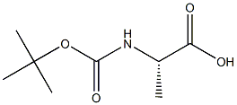 叔丁氧羰酰丙氨酸, , 结构式