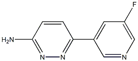 6-(5-fluoropyridin-3-yl)pyridazin-3-amine Struktur