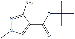 tert-butyl 3-amino-1-methyl-1H-pyrazole-4-carboxylate Struktur