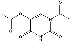 5-acetoxy-1-acetyl-1H-pyrimidine-2,4-dione Struktur