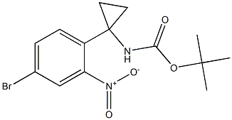 tert-butyl 1-(4-bromo-2-nitrophenyl)cyclopropylcarbamate Structure