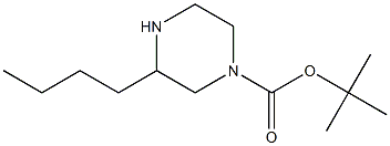 tert-butyl 3-butylpiperazine-1-carboxylate Struktur