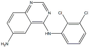 N4-(2,3-dichlorophenyl)quinazoline-4,6-diamine 化学構造式