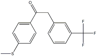 1-(4-(methylthio)phenyl)-2-(3-(trifluoromethyl)phenyl)ethanone Structure