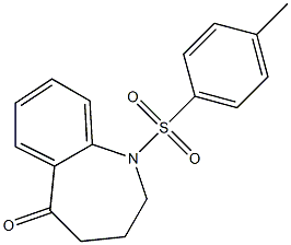 1-tosyl-3,4-dihydro-1H-benzo[b]azepin-5(2H)-one Struktur