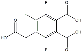 4-(carboxymethyl)-3,5,6-trifluorophthalic acid Struktur
