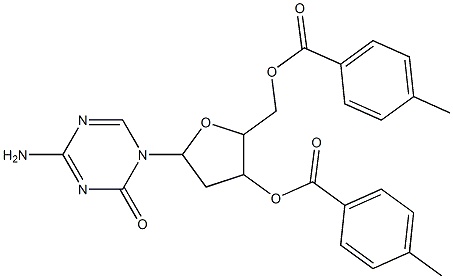 5-(4-amino-2-oxo-1,3,5-triazin-1(2H)-yl)-2-((4-methylbenzoyloxy)methyl)tetrahydrofuran-3-yl 4-methylbenzoate Structure