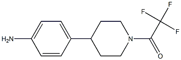 1-(4-(4-aminophenyl)piperidin-1-yl)-2,2,2-trifluoroethanone Structure