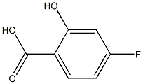 2-羟基-4-氟苯甲酸,,结构式