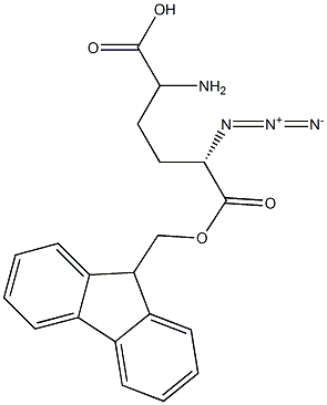 (S)-Fmoc-2-amino-5-azido-pentanoic acid Structure