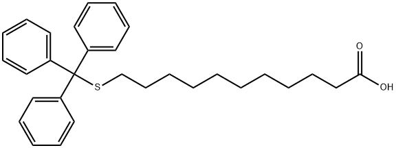 11-(トリチルチオ)ウンデカン酸 化学構造式