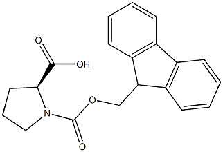N-fluorenylmethoxycarbonyl-L-proline Structure