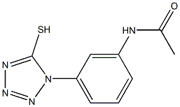 1-(3-AcetaMidophenyl)-5-Mercaptotetrazole Struktur