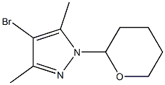 4-溴-3,5-二甲基-1-(2-四氢吡喃基)-1H-吡唑, , 结构式