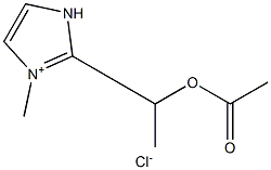 1-acetoxyethyl-3-methylimidazolium chloride Structure
