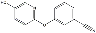 3-(5-hydroxypyridin-2-yloxy)benzonitrile Struktur